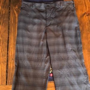 Nike Golf Plaid Black Pants 34x32